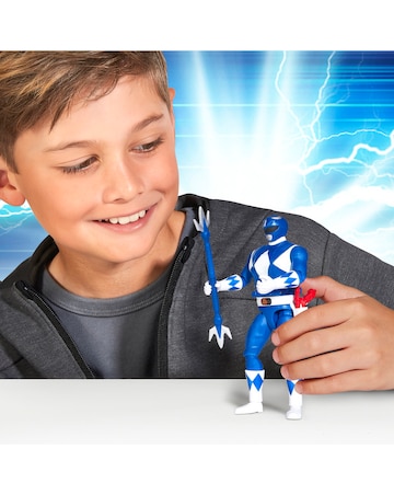 Mighty Morphin Power Rangers Auto Morphin Blue Ranger Figure