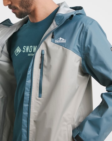 Snowdonia Mens Waterproof Colour Block Hooded Jacket