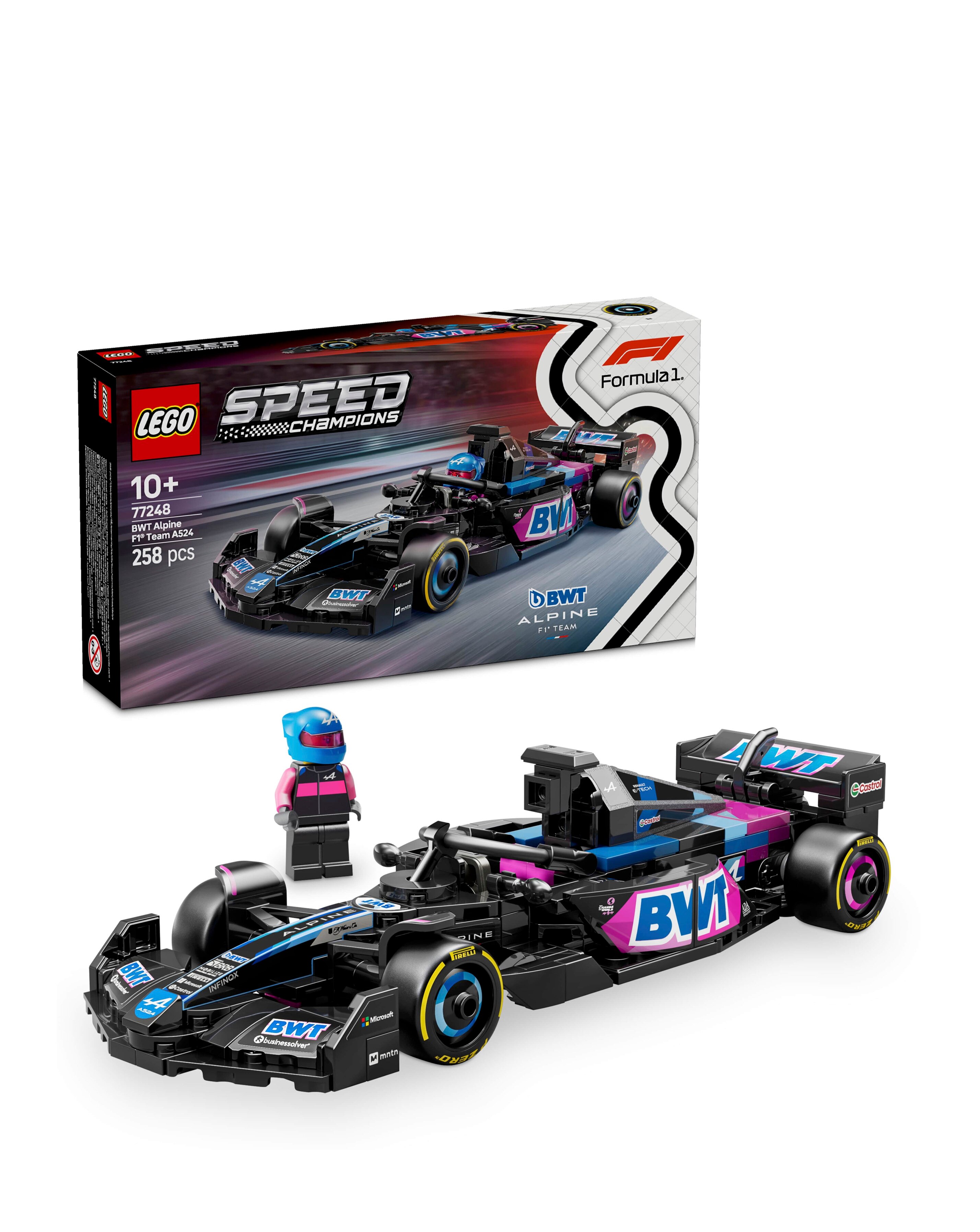LEGO Speed Champions BWT Alpine F1 Team A524 Race Car 77248