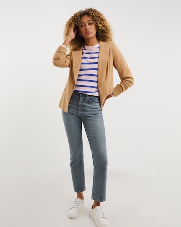 Blue & Pink Colour Pop Stripe Jumper