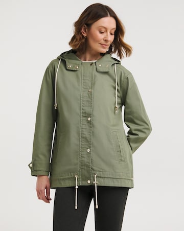 Sage Hooded Utility Parka