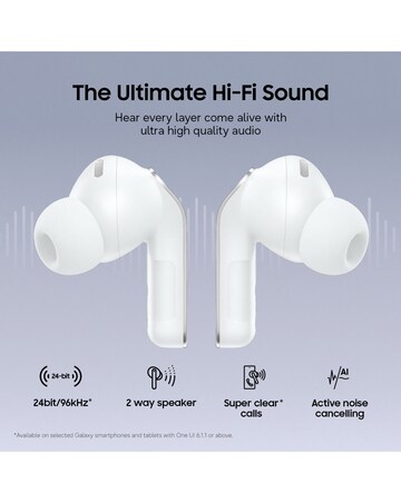 Samsung Galaxy Buds4 Pro with Galaxy AI - White