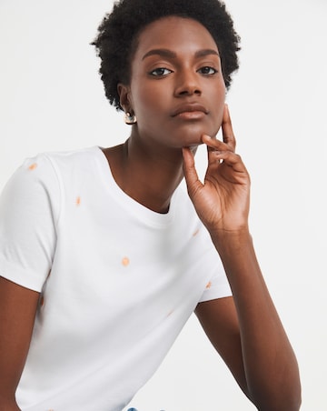 Pure Cotton Embriodered T-Shirt