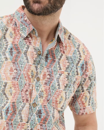FatFace Hexagon Tile Print Shirt