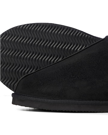 Jack & Jones Dudely Microfibre Slipper - Black
