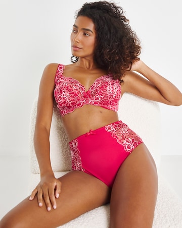 Pretty Secrets (2 Pack) Ella Lace Full Cup Wired Bras (C-H) Pink Multi