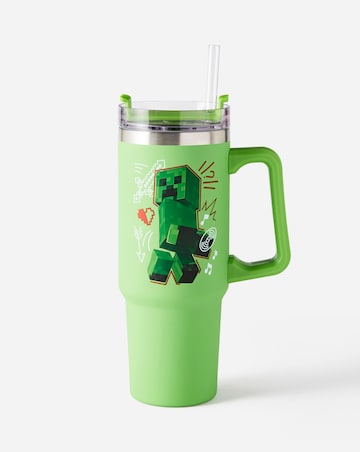 Minecraft Steve & Creeper 900ml Tumbler & Straw