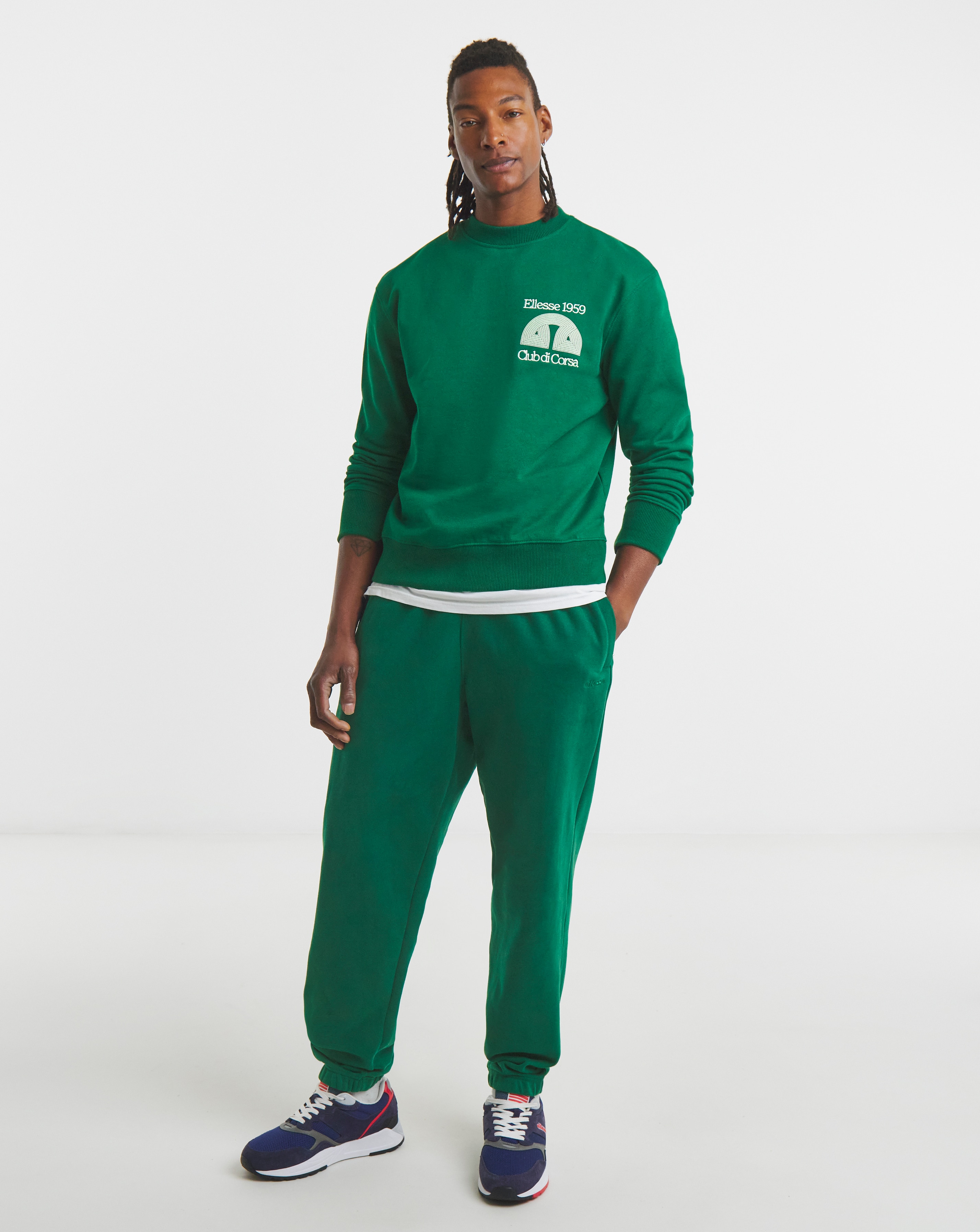 ellesse Club Di Corsa Crew Neck Sweatshirt | JD Williams