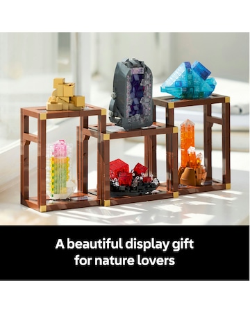 LEGO Ideas Mineral Collection, Crystal Display Shelves 21362