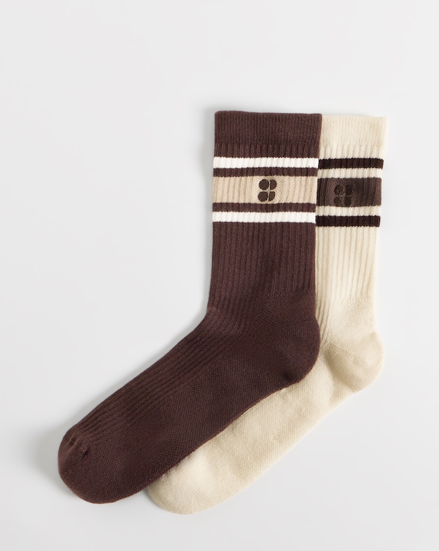 Sweaty Betty Ribbed Crew Sock 2 Pack
