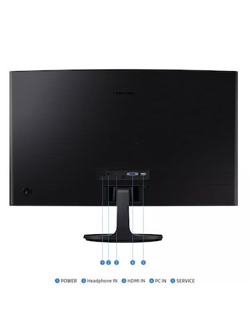 Samsung 27in Odyssey G3 FHD 100Hz 4ms LCD Curved Monitor - Black