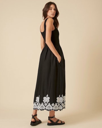 Nobody's Child Midi Dress Embroidered