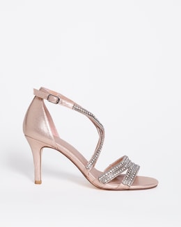 Joanna Hope Glitzy Ankle Strap Sandal - Extra Wide Fit (EEE)