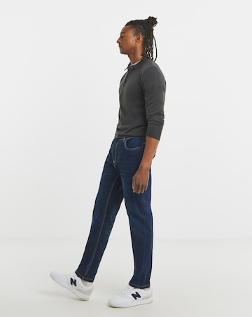 Tapered Fit Stretch Jeans Darkwash