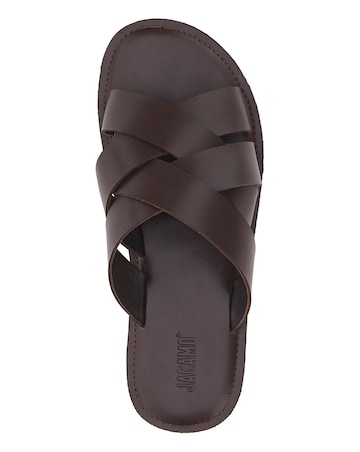 Lightweight Cross Strap Sandal Wide Fit