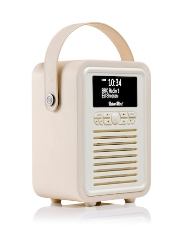 VQ Retro Mini DAB Radio - Cream