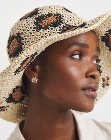 Leopard Print Fedora Hat