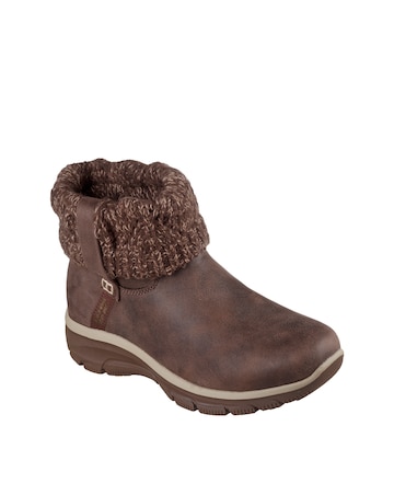 Skechers Easy Going Slip-Ins Knit Fold Over Boot - Standard Fit