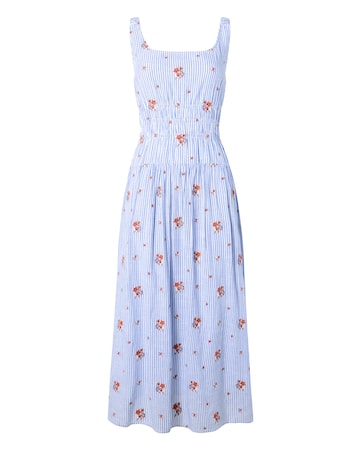 Joe Browns Penny Ditsy Print Stripe Dress