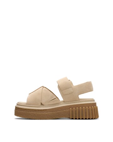 Clarks Evamar Wish Suede Buckle Sandal Standard Fit