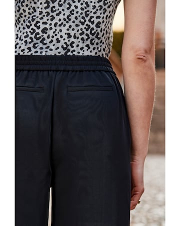 Sosandar Wide Leg Tie Waist Trouser