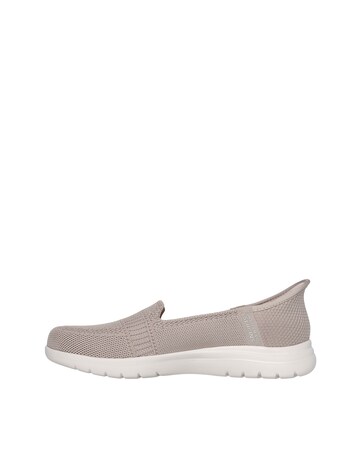 Skechers Taupe Slip In On The Go Shoe -Standard Fit (D)