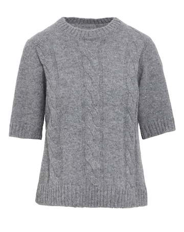 Anthology Cable Knit Short Sleeve Jumper
