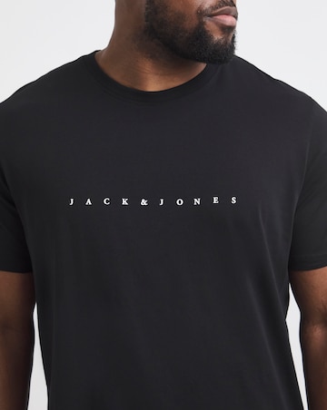 Jack & Jones Star Logo T-Shirt - Black