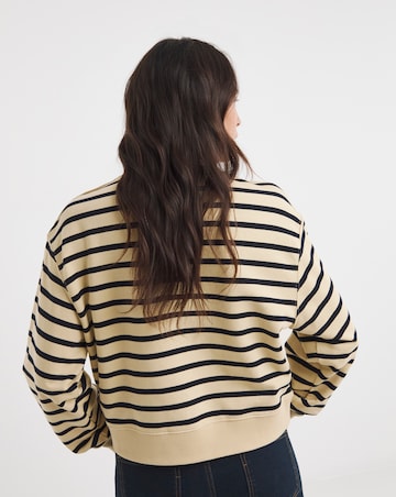 Tommy Hilfiger Gold Button Polo Sweatshirt