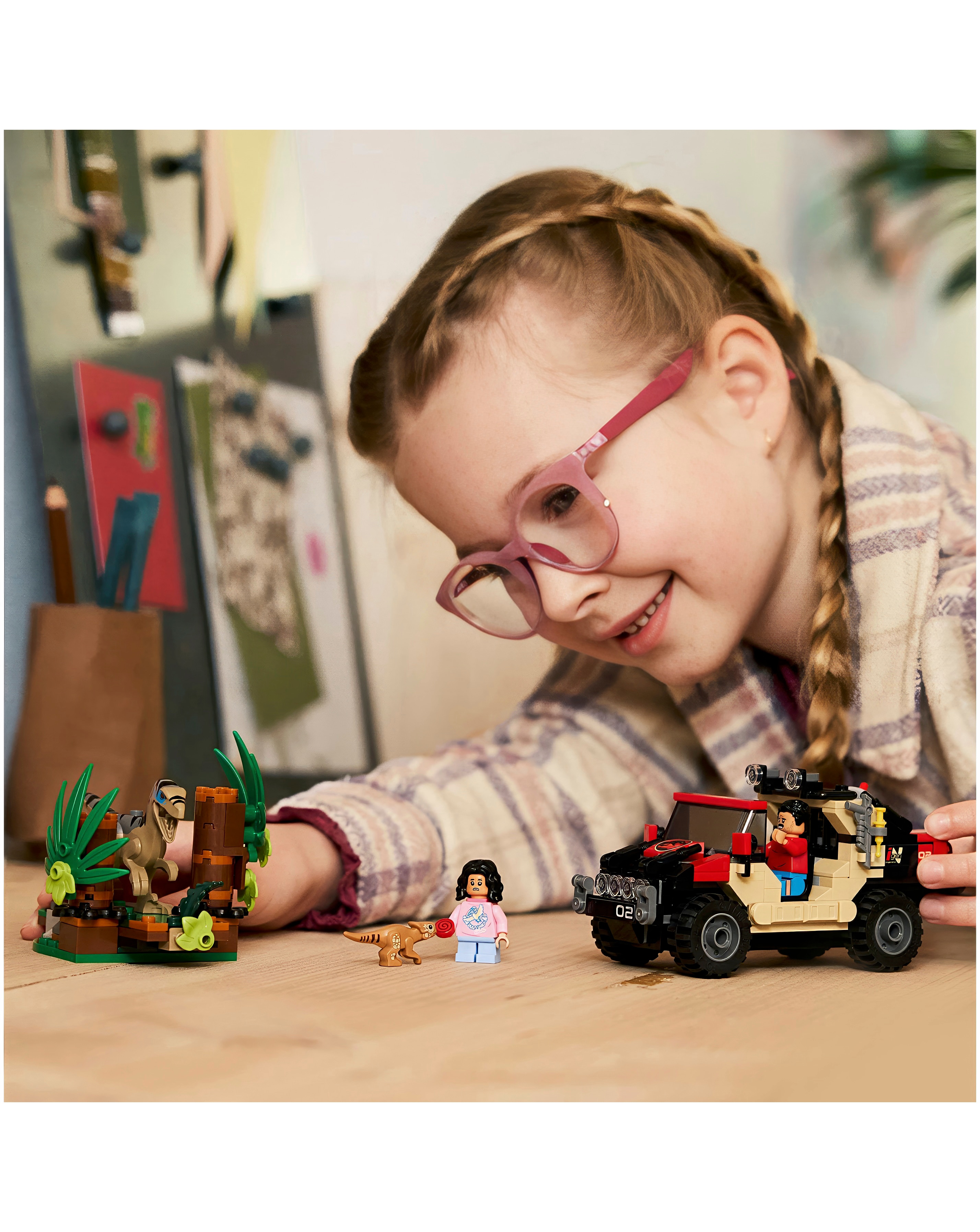 LEGO Jurassic World Raptor Off-Road Escape Velociraptor Toy
