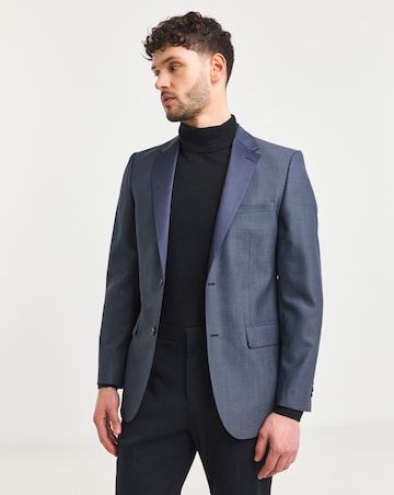 William Hunt Jacquard Satin Lapel Blazer