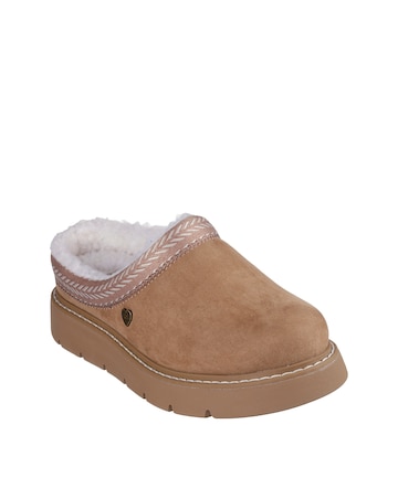 Skechers Keepsakes Lite Vegan Suede Slipper with Faux Shearling - Standard Fit