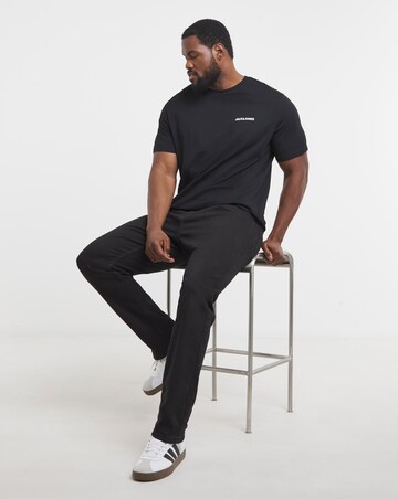 Jack & Jones Everest Logo PJ Set - Black