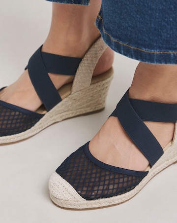 Appleton Wedged Closed Toe Espadrilles - Extra Wide Fit (EEE)