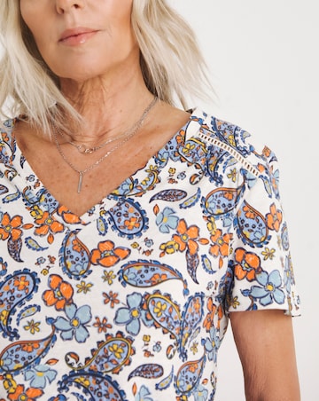 Julipa Pure Cotton V Neck T-Shirt