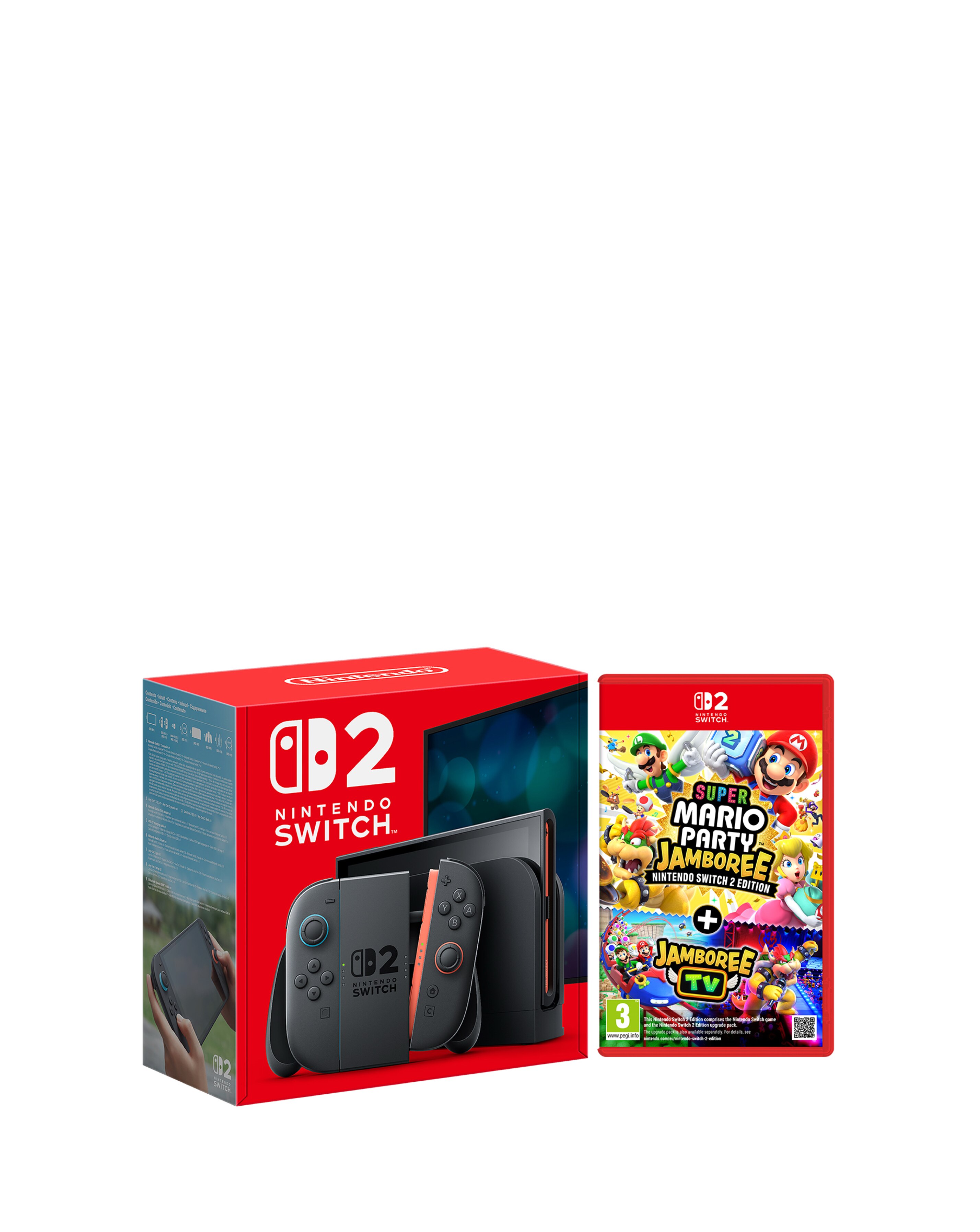 Nintendo Switch Neon Console + Super Mario Bros Wonder bundle | JD