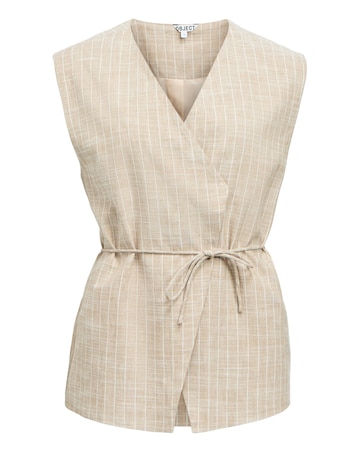 OBJECT Tie Front Waistcoat