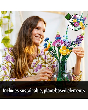 LEGO Icons Wildflower Bouquet Flowers Set for Adults 10313