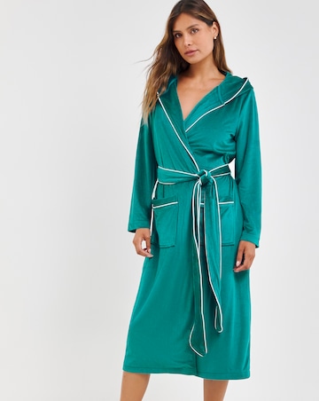 Pretty Secrets Velour Ribbed Maxi Dressing Gown