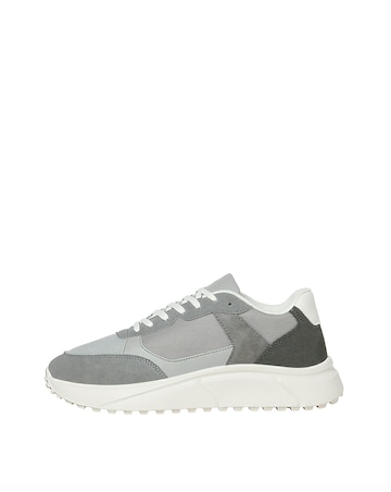 Jack & Jones Aspire PU Runner Trainers - Grey