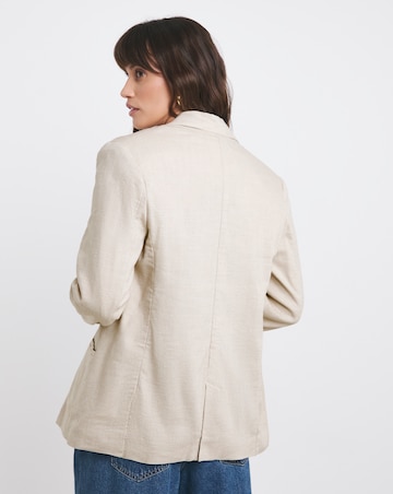 Anise Bryony Linen Double Breasted Blazer