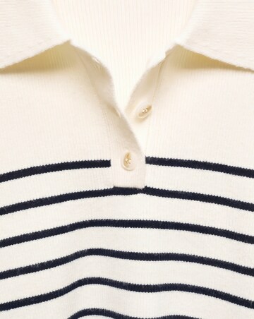 Mango Button Collar Knit Sweater