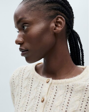 Mango Braided Cardigan With Openwork Detail