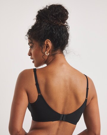 Pretty Secrets (2 Pack) Full Cup Non Wired Bras (B-G) Black/Black