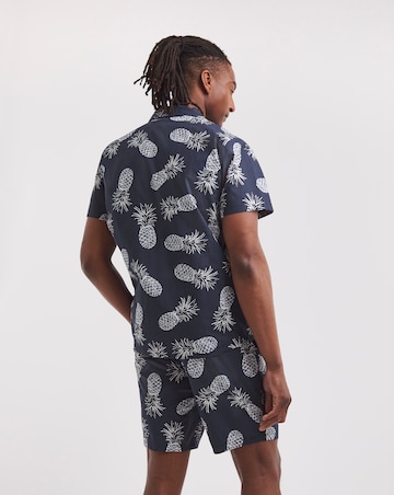 Pineapple Print Woven Pyjama Set