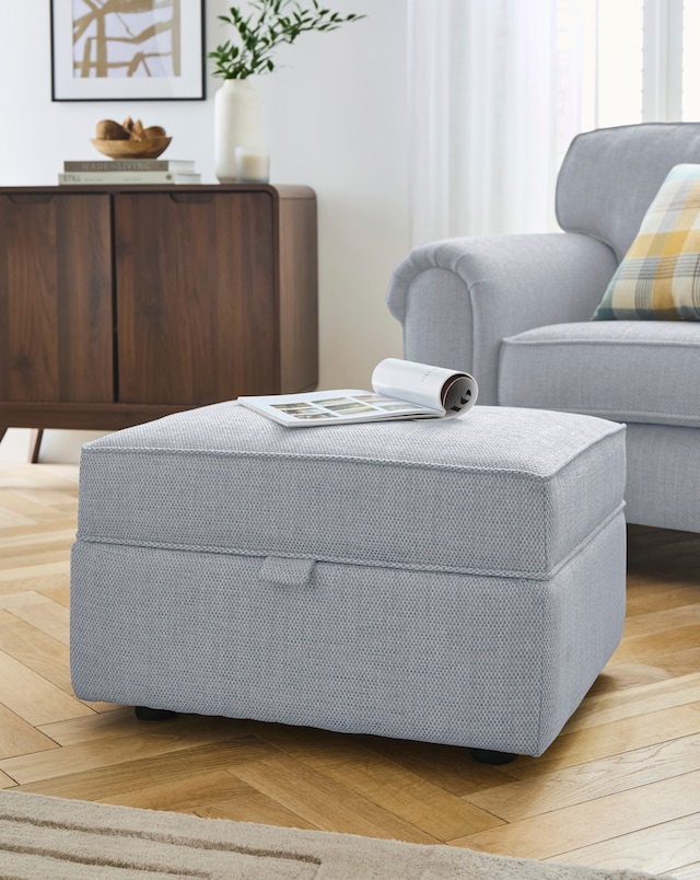 Edgar Fabric Storage Footstool