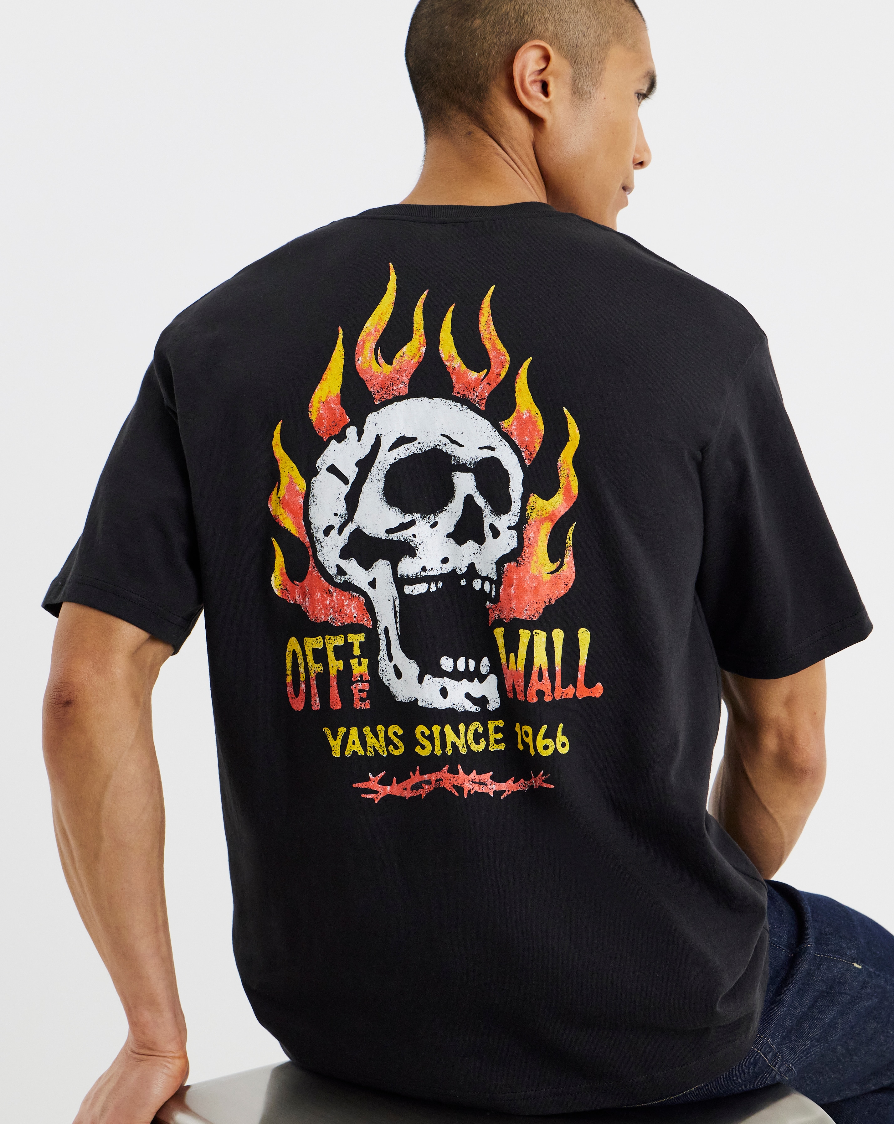 VANS Off The Wall Fever Short Sleeve T-Shirt | JD Williams