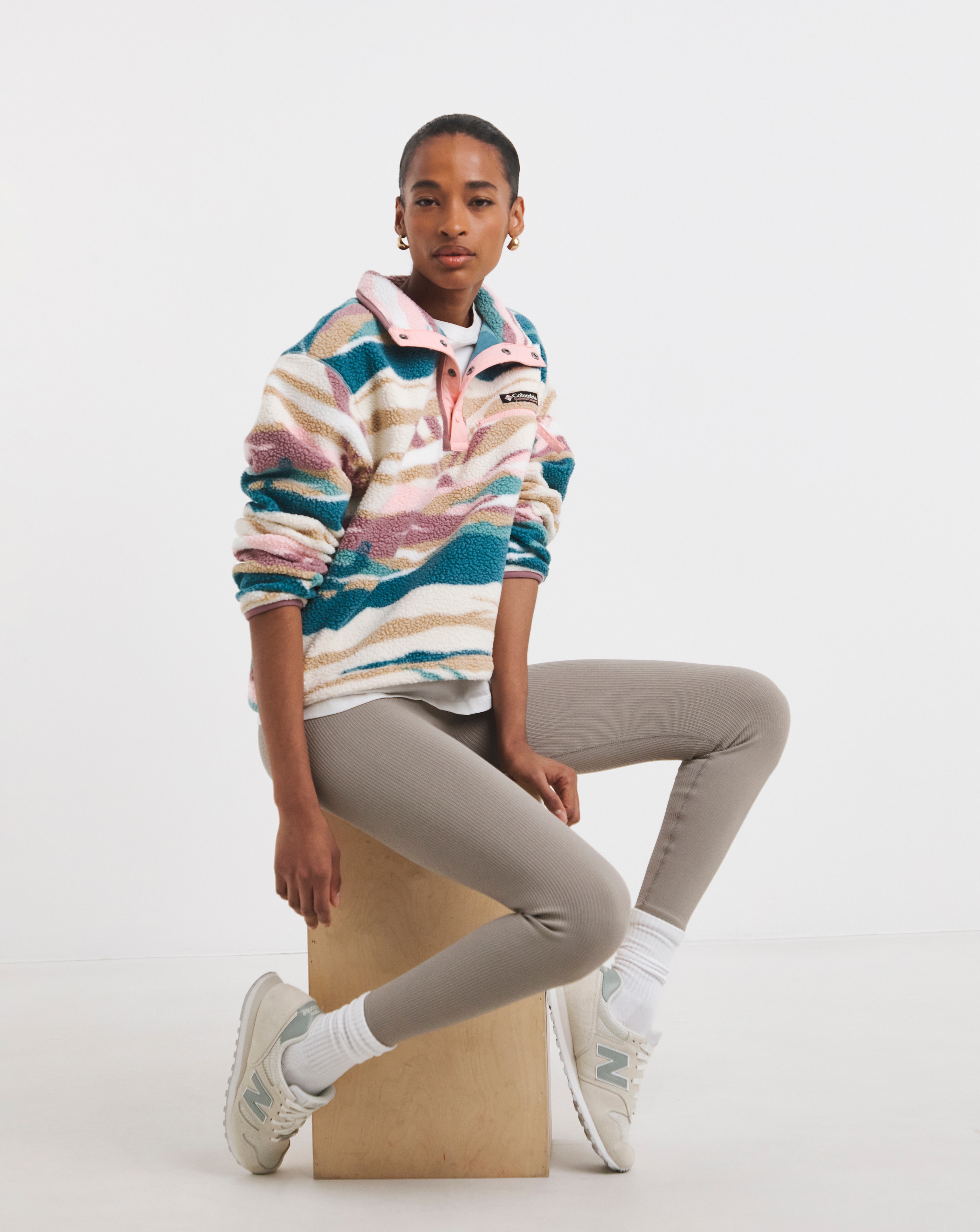 Columbia Helvetia II Printed Cropped Half Snap | JD Williams