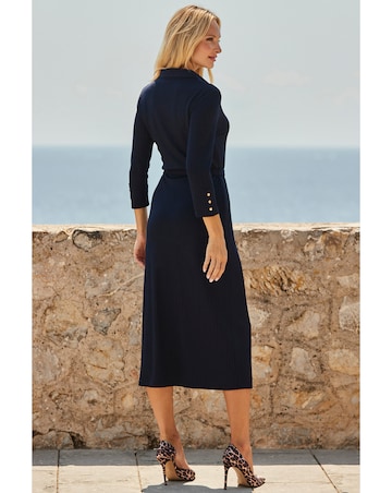 Sosandar Hardware Detail Rid Midi Dress