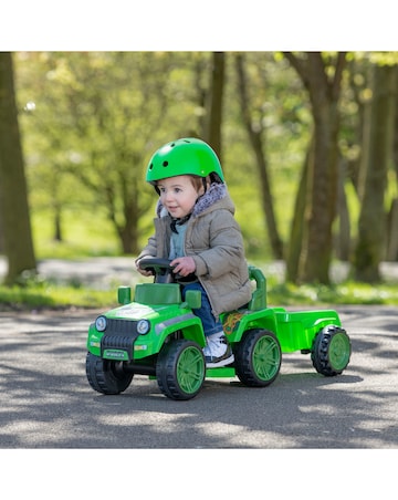 EVO Jurassic 4x4 Ride On with Trailer - Green